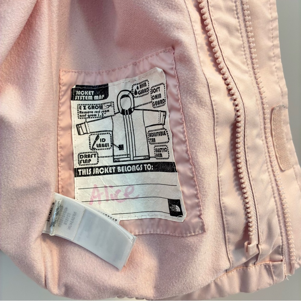 The North Face Toddler Girl Kira Triclimate Waterproof 3-in-1 Jacket Pink 3T - Picture 9 of 16